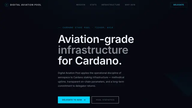 AVI8 · Digital Aviation Pool