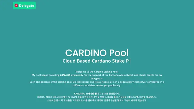 DINO · Cardino Stake Pool