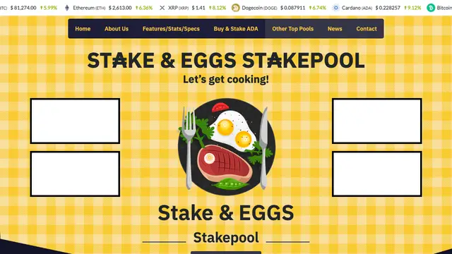 EGGS · St₳ke and EGGS Stakepool